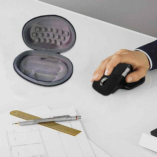 ALLOYSEED Hartschalen-Schutzhülle für Logitech MX Master 3S und MX Master 3, Schwarz - Bild 1
