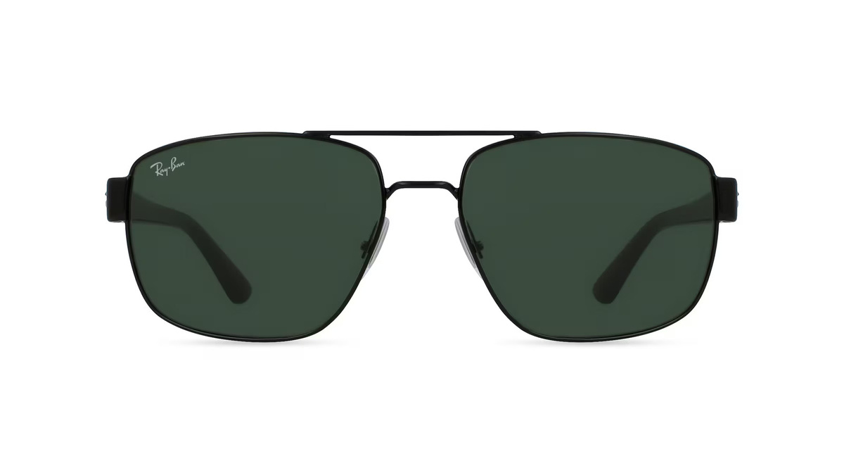 Ray-Ban RB 3663 Sonnenbrille, Vollrand, Quadratisch, Edelstahl, Herren, schwarz - Bild 1