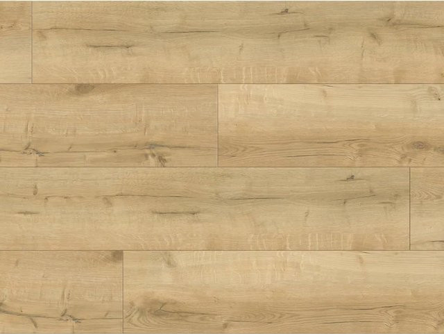 BASICfloor Vinylboden Klickvinyl Modern Eiche Leinen Landhausdiele in Braun und Beige mit Holzoptik - Bild 1