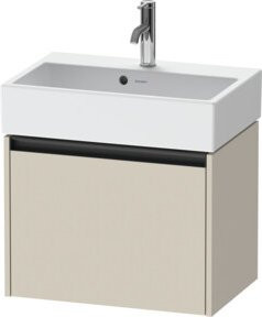 Duravit Waschtischunterschrank Ketho.2 Compact mit 1 Auszug, wandhängend, Tau matt, B/T/H: 58,4 x 39,0 x 44,0 cm - Bild 1