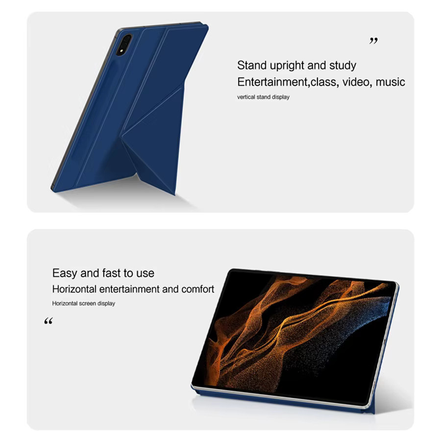 Samsung Smart Book Cover Magnetische Hülle für Galaxy Tab S9 S8 S7 FE Plus 11 und S9 Ultra 14,6 in Pink oder Blau - Bild 3