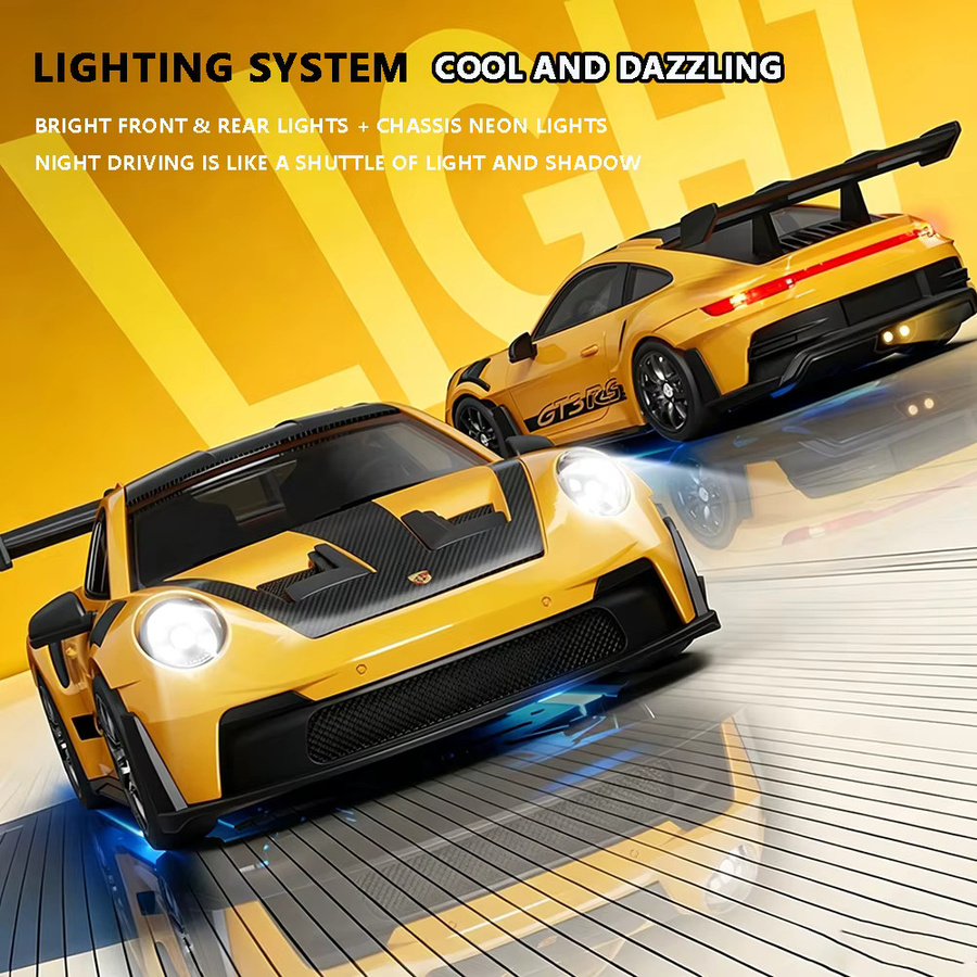 JIKEFUN D24 RC Drift-Auto, ferngesteuert, 1:24, mit Gyroskop, Allradantrieb, mit LED-Lichtern - Bild 5