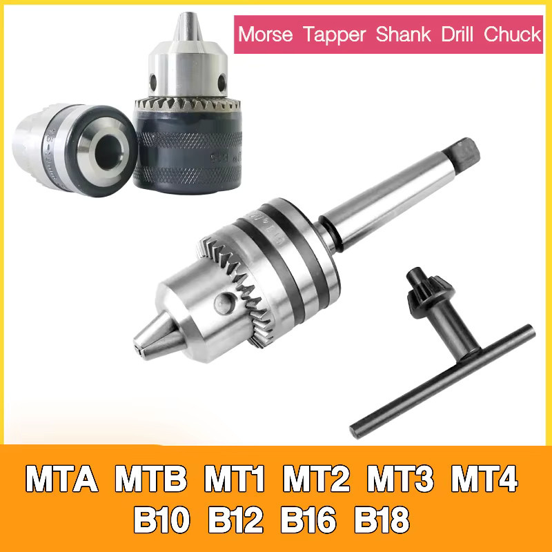 Morse Tapper Schaft Bohrfutter für MTA MTB MT1 MT2 MT3 MT4 B10 B12 in Silber für Drehmaschine und CNC Bohrmaschinen - Bild 2