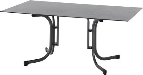 SIENA GARDEN Klapptisch Sola mit HPL-Platte in Grau, B/T/H: 90 x 160 x 70 cm - Bild 1