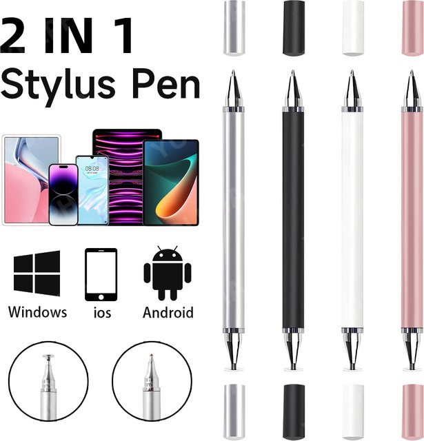 YOLPHA Universal 2-in-1 Touchscreen Stift Kapazitiver Smart Stylus für iPad, Android, Samsung, Huawei, Xiaomi und iOS - Bild 1