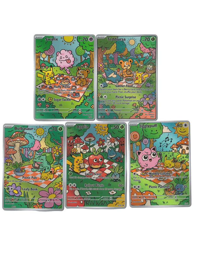 Keeppley Pokémon Sammel-Set, 5-teiliges Set, Holo-Karten, Bunt / Mehrfarbig - Bild 3
