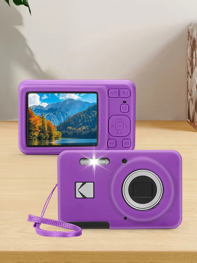 Silikone Schutzhülle für Kodak PIXPRO FZ55 Digitalkamera in Pink - Bild 5