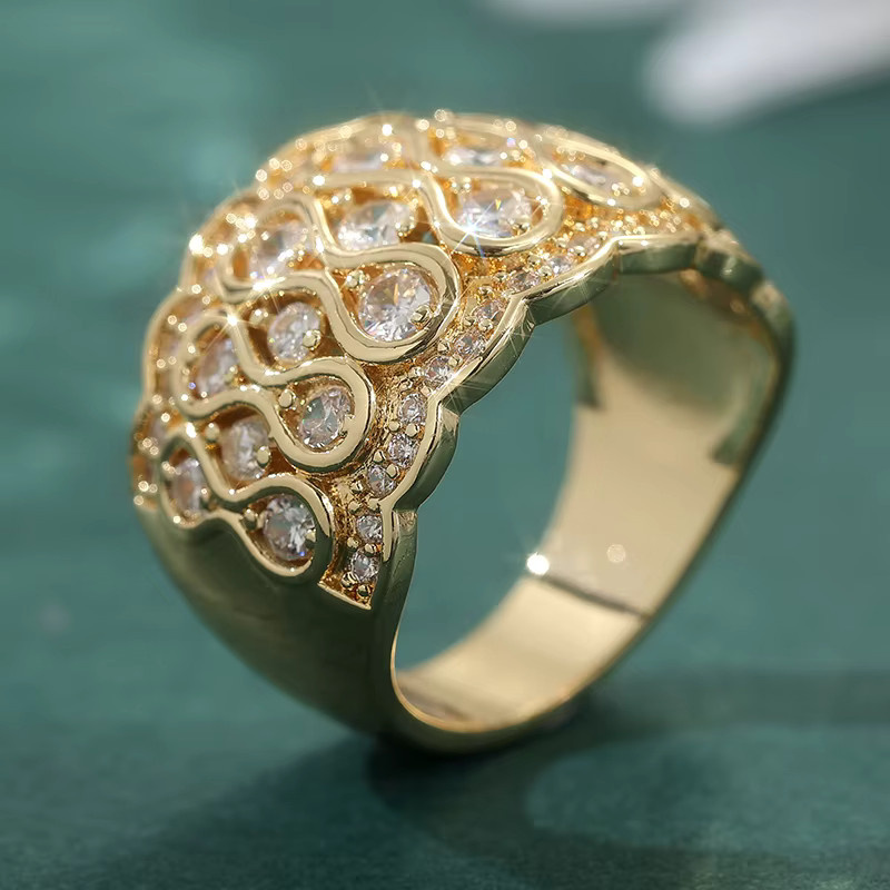 YoYo Ring, vergoldet, Zirkonia, Damen - Bild 3