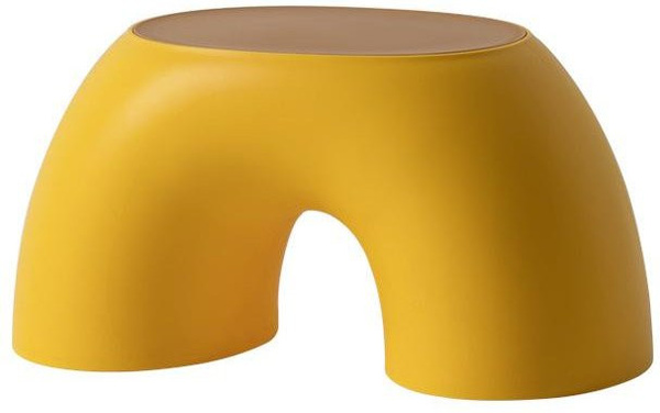 HomeHarmony Xin Zao Kreativer Regenbogen Runder Kinderhocker in Gelb
