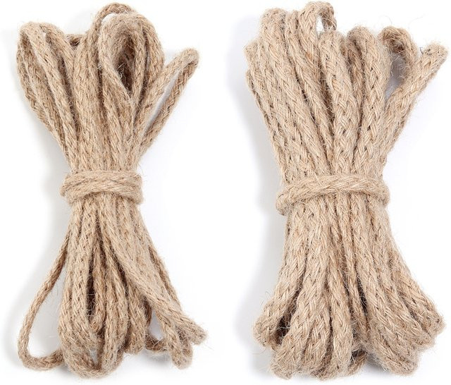 Natürliches Juteseil in Natur für DIY-Bastelarbeiten, Geschenkverpackungen und Dekoration, 9,14 m Länge - Bild 1