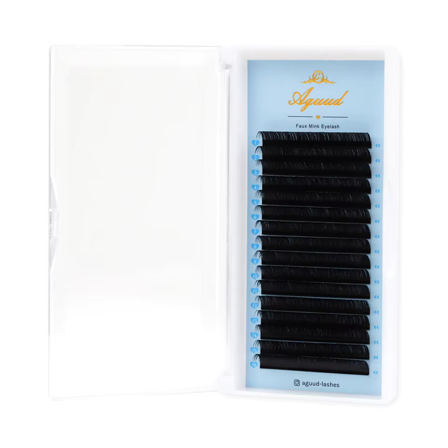 AGUUD Wimpern JBC CC D Curl, Mattschwarz, Matt - Bild 1