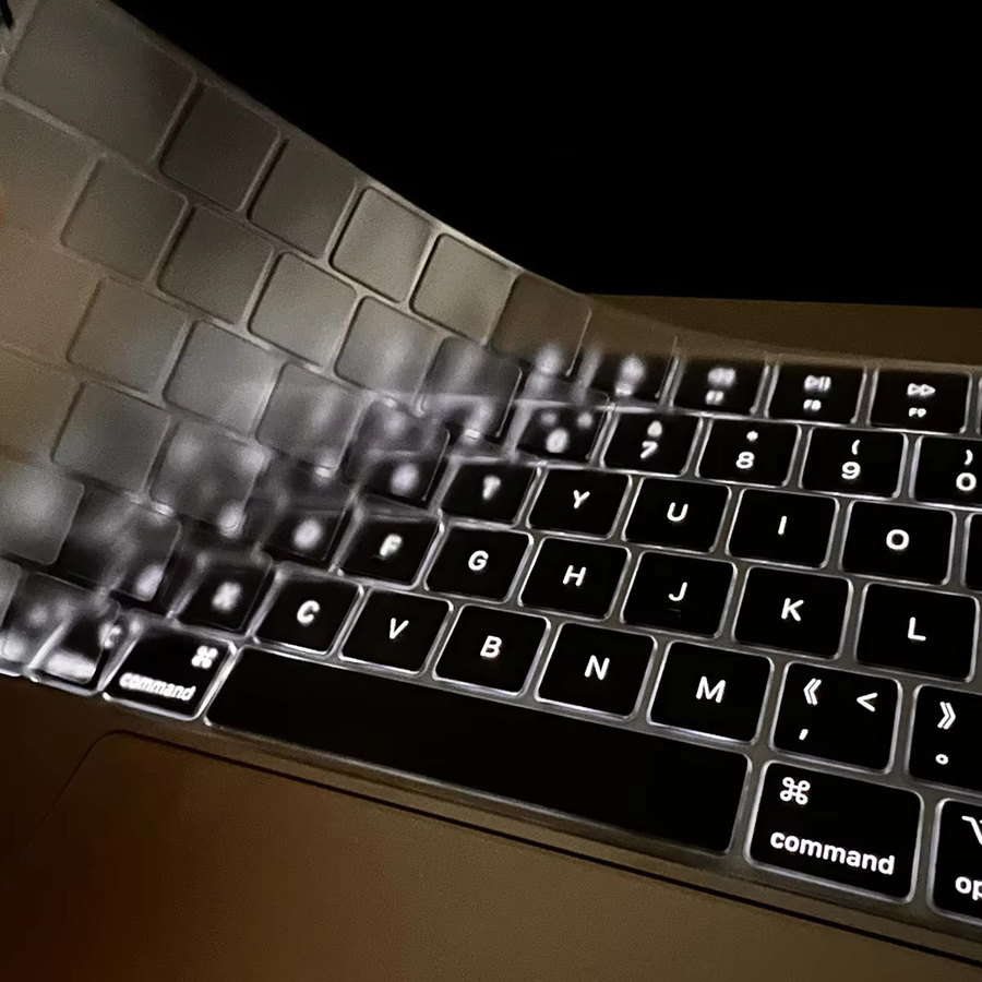 Ultradünne TPU-Tastaturabdeckung von SDYIGOE für MacBook Pro und Air 13/15 Zoll, kompatibel mit M4/M3/M2/M1 Modellen, transparent - Bild 3