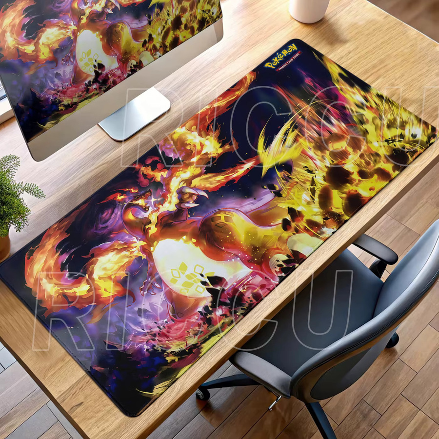 Potdemiel Charizard Anime-Mauspad in Multicolour für Gaming und Büro - Bild 1