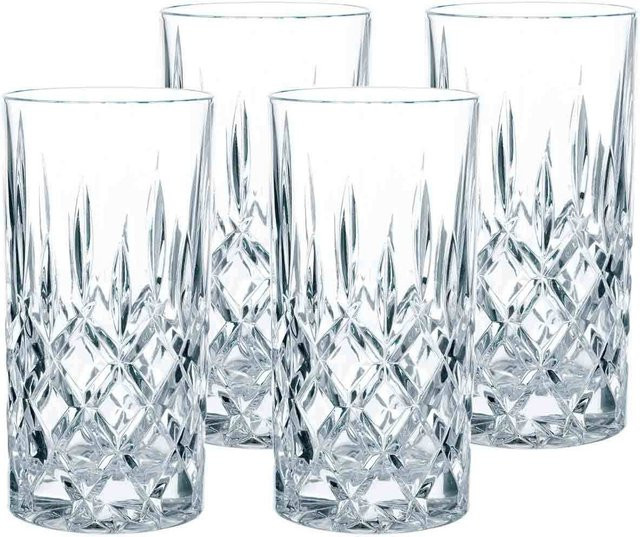 Nachtmann Noblesse Longdrinkgläser Tumbler aus Kristallglas, transparent, 4er-Set, 375 ml pro Glas - Bild 1