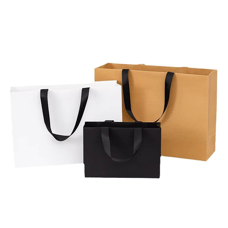 10 Stück beige Papiertüten für Bekleidung, Handtaschen und Geschenke - Bild 3