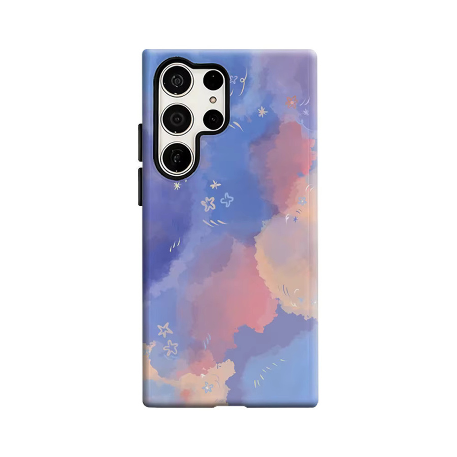 Pastell Sky Art Handyhülle für Samsung Galaxy S25 Ultra, S24 und S23 Ultra Plus mit glänzender doppellagiger Rückseite in Multicolour - Bild 5