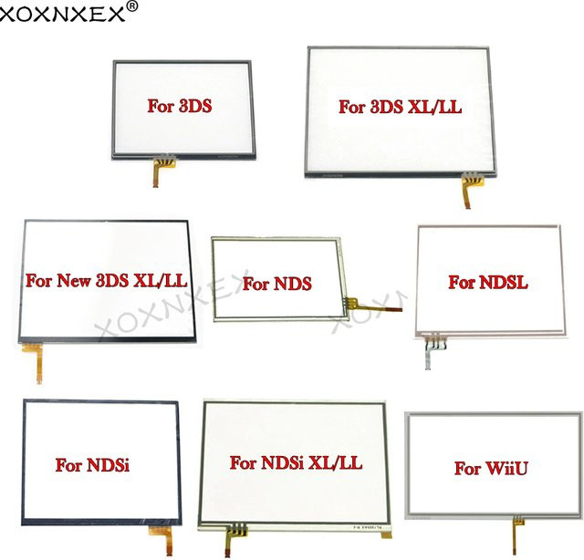 XOXNXEX Ersatz-Touchscreen-Panel Digitizer Glas in Transparent für Nintendo DS Lite, NDSi, New 3DS XL und LL sowie WiiU Konsolen - Bild 1