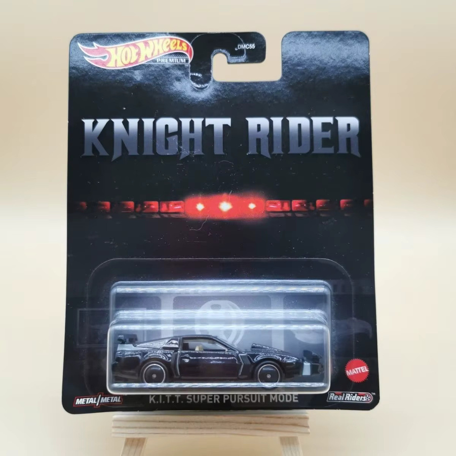 Hot Wheels Knight Rider K.I.T.T., Druckguss-Modellauto, Schwarz, 1:64, ab 3 Jahren - Bild 3