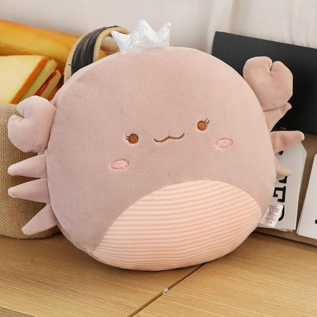 Yiran Health & Beauty Squishy Krabben Plüschkissen, 58cm, mit Löchern - Bild 1
