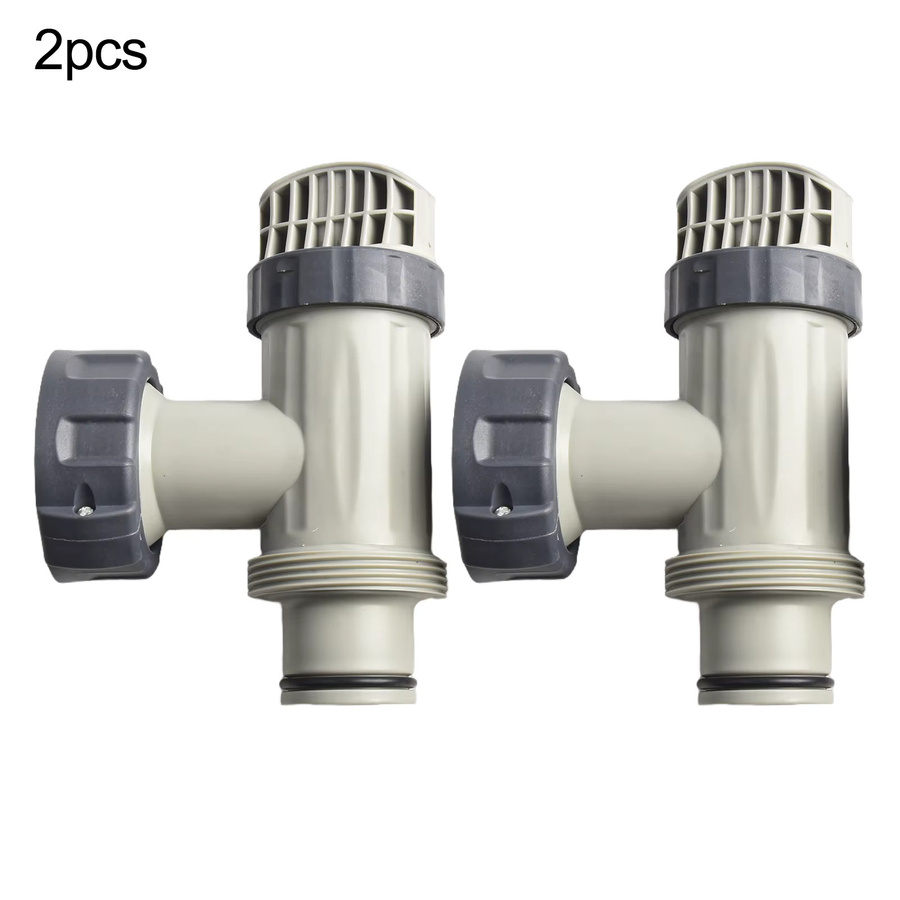 2er-Set Intex Pool Plunger Ventil aus Kunststoff für Sandfilterpumpen, Grau - Bild 2