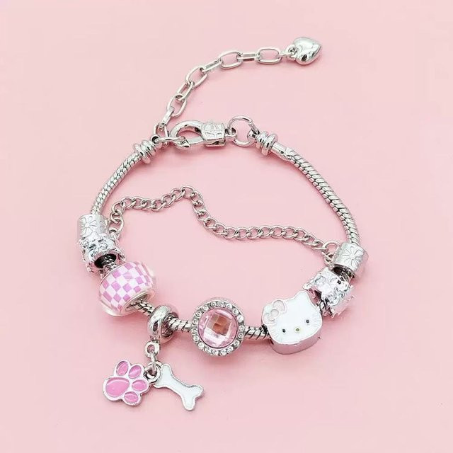 DewBloom Perlenarmband, Kristall, Silber, Damen und Mädchen - Bild 1