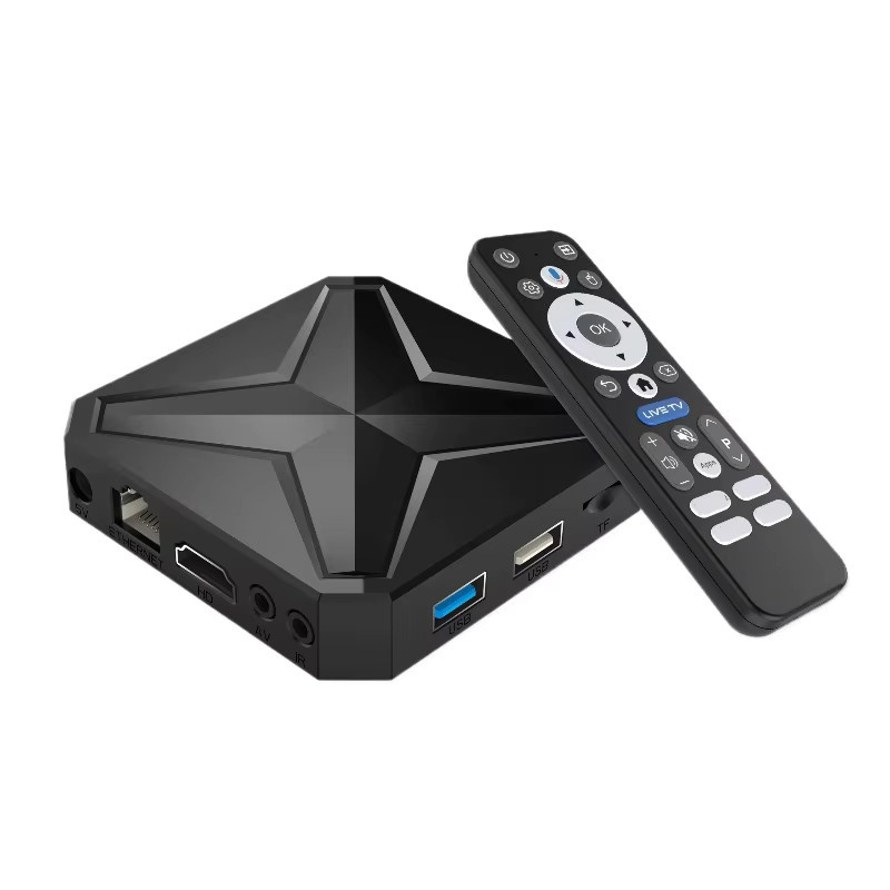 LEEDOAR MINI+ Smart TV Box Android 14 mit WiFi 6, RK3518 Prozessor, 2GB RAM, 16GB Speicher, Sprachassistent und 8K Unterstützung, Schwarz - Bild 4