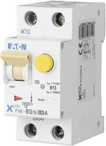 Eaton RCBO FI-Schutzschalter und Leitungsschutzschalter 2polig 13 A 0.03 A 240 V/AC in Weiß - Bild 1
