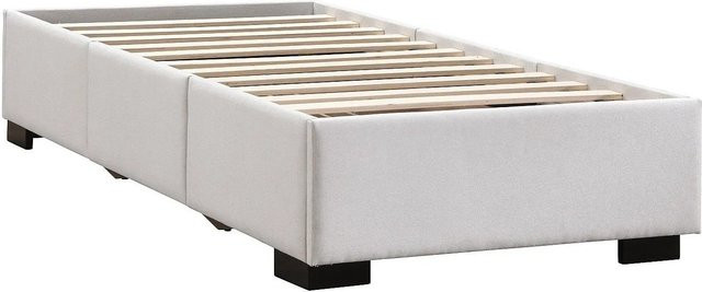 Ysmée Bettgestell Kolane mit Lattenrost in Beige aus Stoff - Bild 1