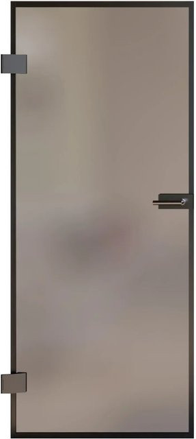 Skyscope Portal Drehtür-Set Slimwork aus Glas und Aluminium, Farbe Schwarz, B/H: 70,9 x 209,7 cm, DIN L - Bild 1