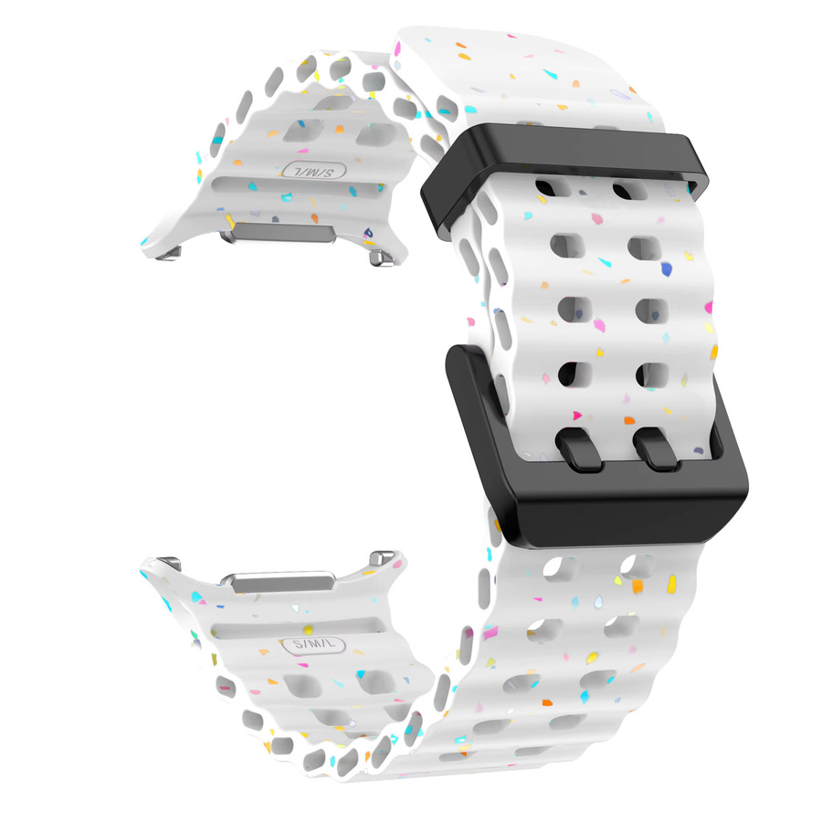Samsung Uhrenarmband Silikon, Weiß, Samsung Galaxy Watch Ultra 47 mm - Bild 3