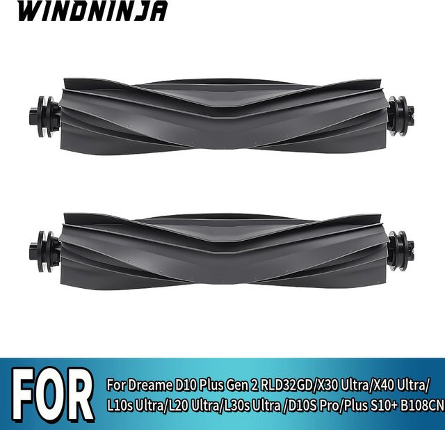 Dreame Hauptbürste in Schwarz für D10 Plus Gen 2, X30 Ultra, X40 Ultra, L10s Ultra, L20 Ultra, L30s Ultra, D10S Pro, Plus S10+ und B108CN - Bild 1