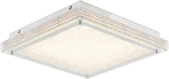 Näve LED-Deckenleuchte Madrid modern quadratisch transparent B/T/H: 39 x 39 x 7,2 cm - Bild 1