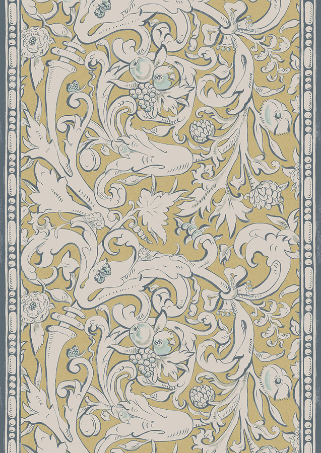 Lewis & Wood Tapete Bacchus - Mead mit botanischem und floralem Art Nouveau Design - Bild 1