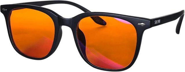 SHINU Korrektionsbrille, square, Kunststoff, Vollrand, Unisex, orange - Bild 1