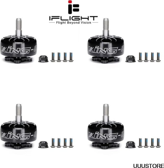 IFlight XING E Pro 2207 FPV Motor, bürstenlos, Schwarz, Metall - Bild 1