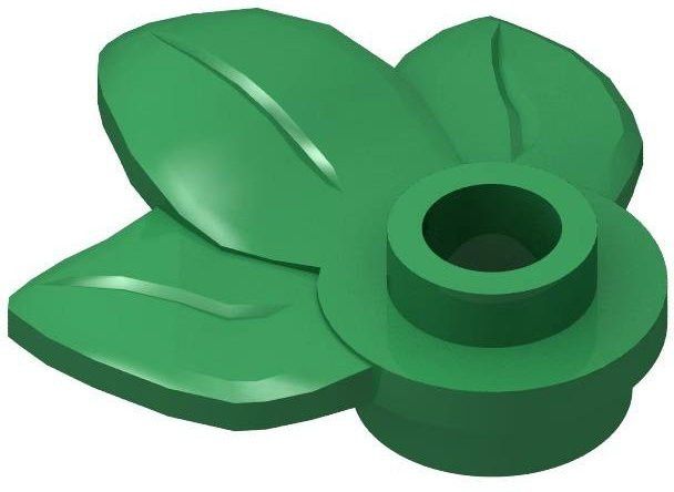 Yiran toy Bausteine Pflanzenblatt 1x1 rund, grün, 219-teiliges Set - Bild 1