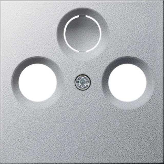 Gira Zentralplatte Antenne System 55 Aluminium Silber - Bild 1