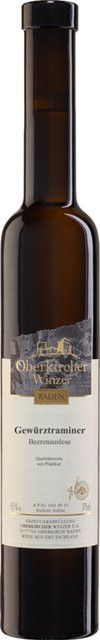 Oberkircher Gewürztraminer Beerenauslese Weißwein, Baden, 2018, edelsüß, 0,375 l - Bild 1