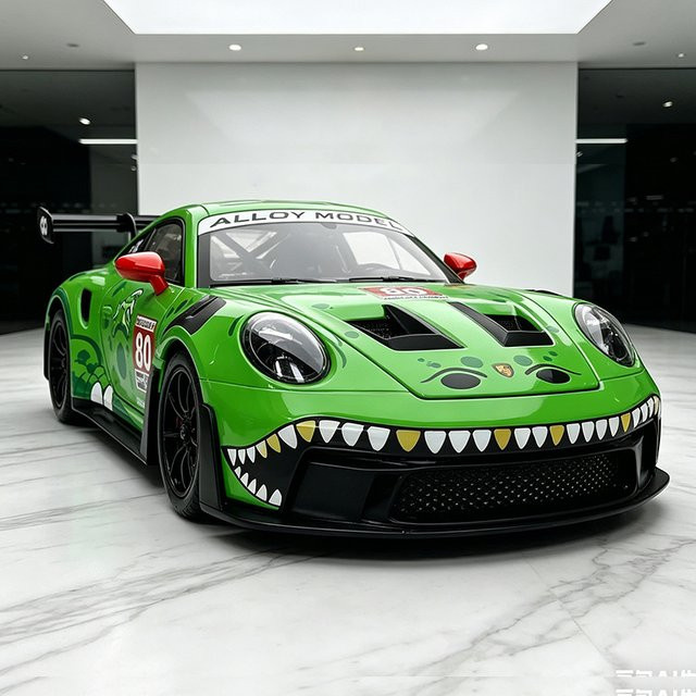 WELLY 911 GT3 RS, Modellauto, 1:24, mit Licht und Sound, Metall - Bild 1
