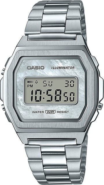Casio Digitaluhr, Quarz, Edelstahl, 38 mm, Unisex - Bild 1
