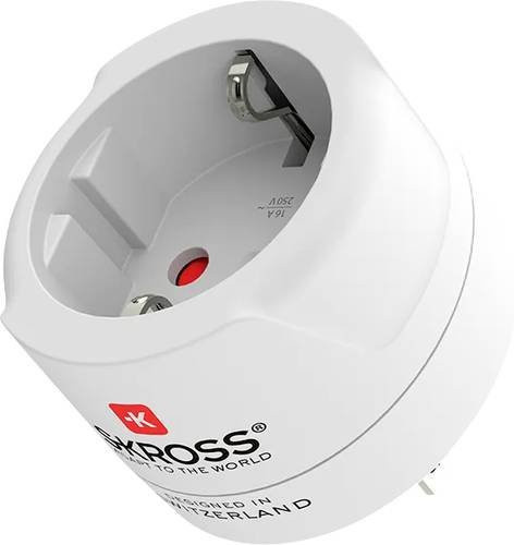 Skross Reiseadapter Europe to USA in Weiß - Bild 1