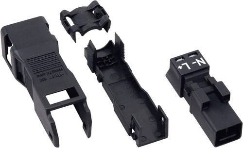 WAGO 890-112-1 WINSTA MINI Netz-Steckverbinder Stecker gerade, 2-polig, 16A, Schwarz - Bild 1