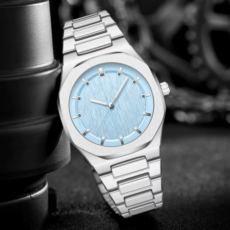 PINTIME Armbanduhr Quarz, Edelstahl, blau, gelb, Unisex - Bild 2