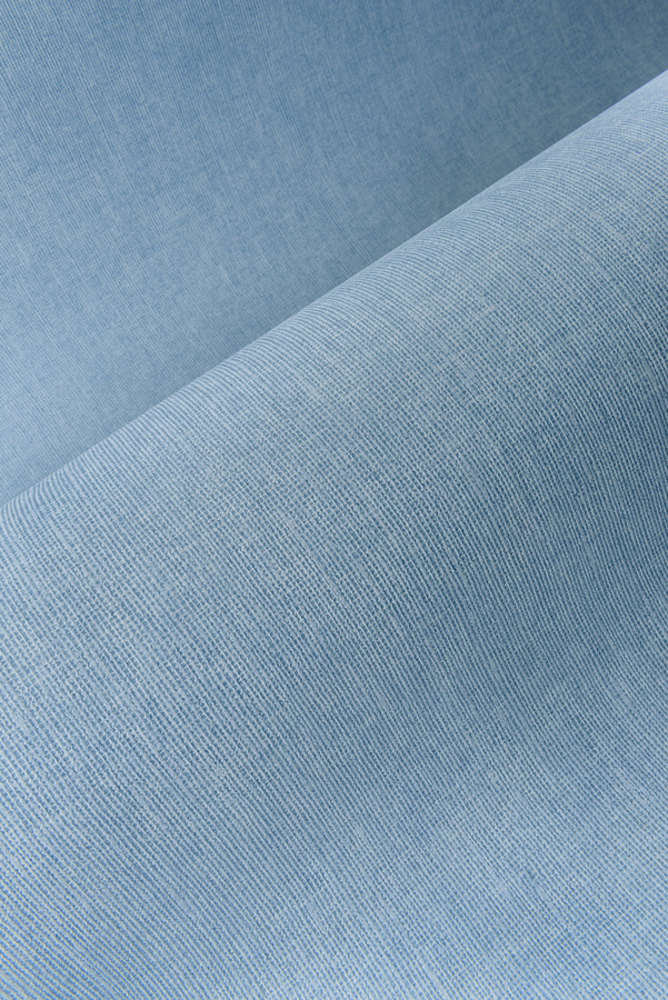 Flamant Wallpaper Lin Normandie Capri mit abstraktem Streifenmuster in Blau und Lime, Vlies Tapete, Dead Matt - Bild 2