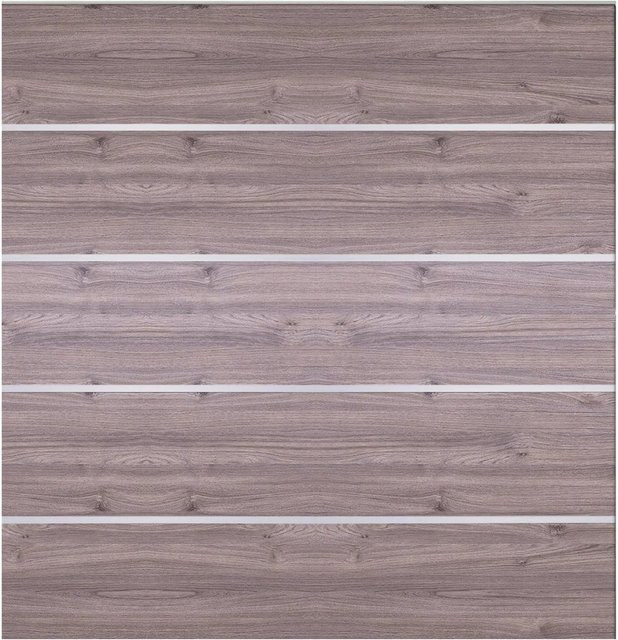 T & J Farö-Serie HPL-Steckzaunsystem Zaun Esche-Grau B: 179,2 cm, H: 177,5 cm - Bild 1