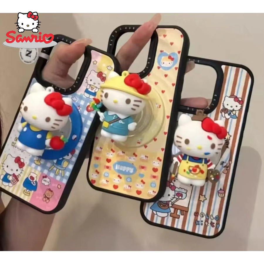 Sanrio MagSafe Magnetischer Phone GripTok Ständer mit 3D Hello Kitty Design für iPhone in Multicolour - Bild 3
