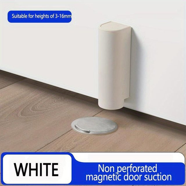 Magnetischer Türstopper von Mango Event aus Edelstahl in Grau, Schwarz oder Weiß - Bild 1