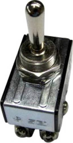 TRU Components Kippschalter TC-R13-28F-06, 250 V/AC 10A, 2 x Aus/Ein rastend, Silber - Bild 1
