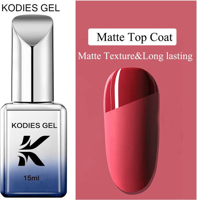 KODIES GEL Super Matte Top Coat, Matt, Nagellack - Bild 1