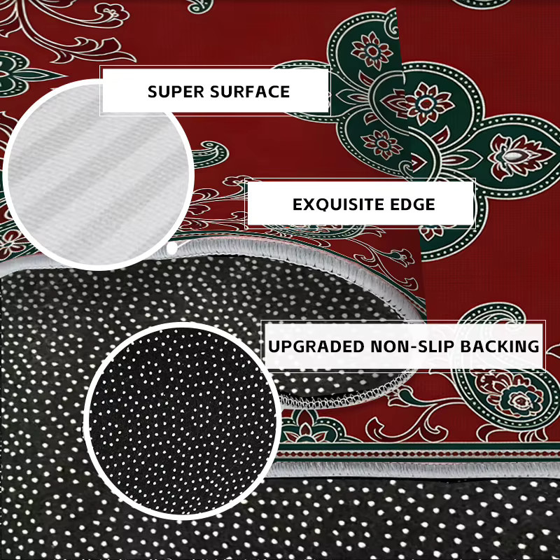 RAKKS Orient Teppich mit Paisley-Design, rutschfest und pflegeleicht für dein Wohnzimmer - Bild 2
